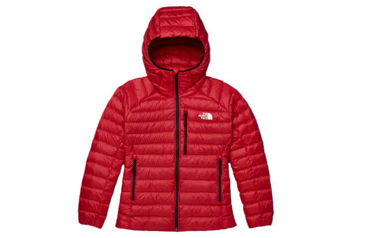 

Пуховик женский красный The North Face