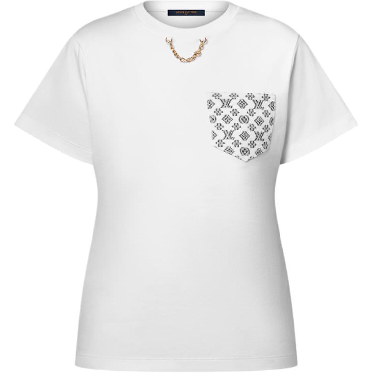 

Футболка с именной табличкой LOUIS VUITTON, белый