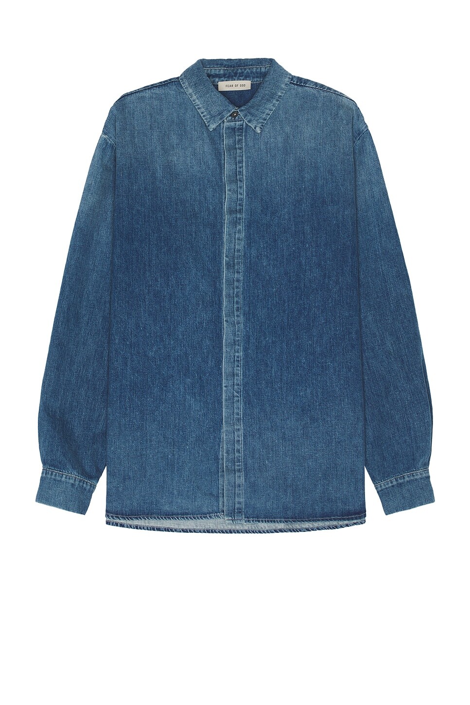 

Джинсовая рубашка Fear Of God, цвет Medium Indigo
