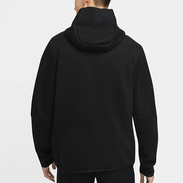 Толстовка Nike Sportswear NSW Tech Fleece Zipper Cardigan autumn 'Black', черный — фото 4