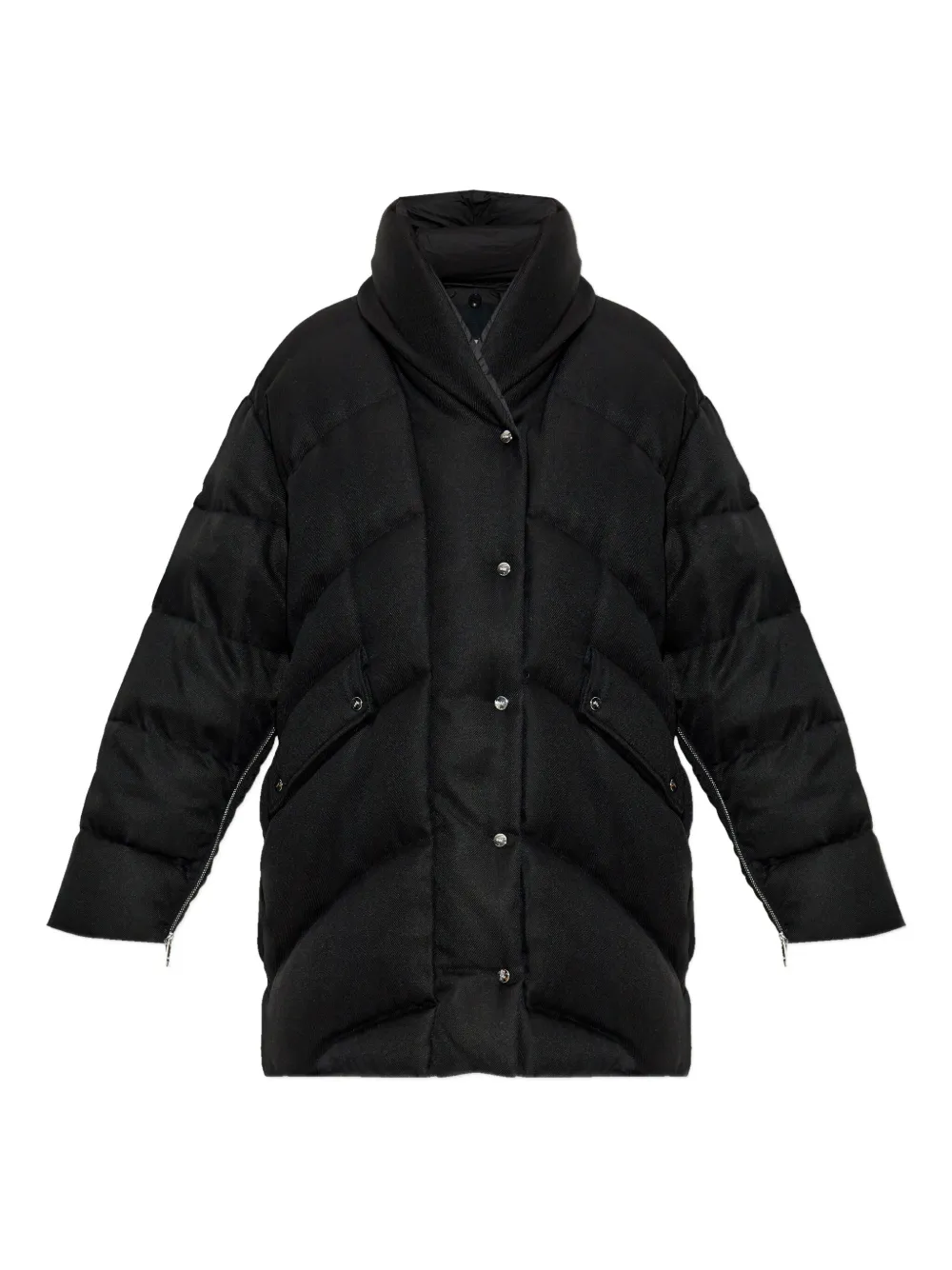 

Стеганая куртка на пуговицах Add, черный