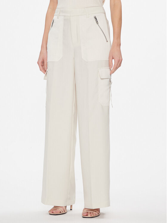

Брюки из ткани прямого кроя Dkny, хаки