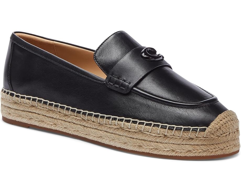 

Лоферы COACH Camilla Leather Espadrille, черный