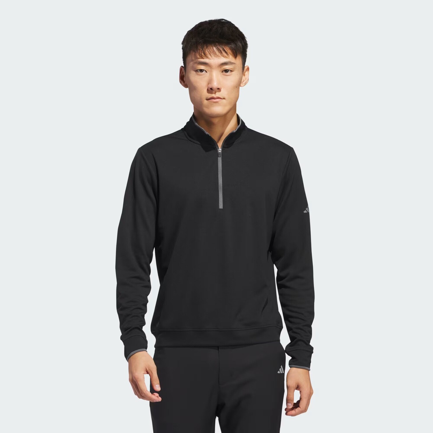 

Легкий топ с молнией до половины Adidas, цвет Black