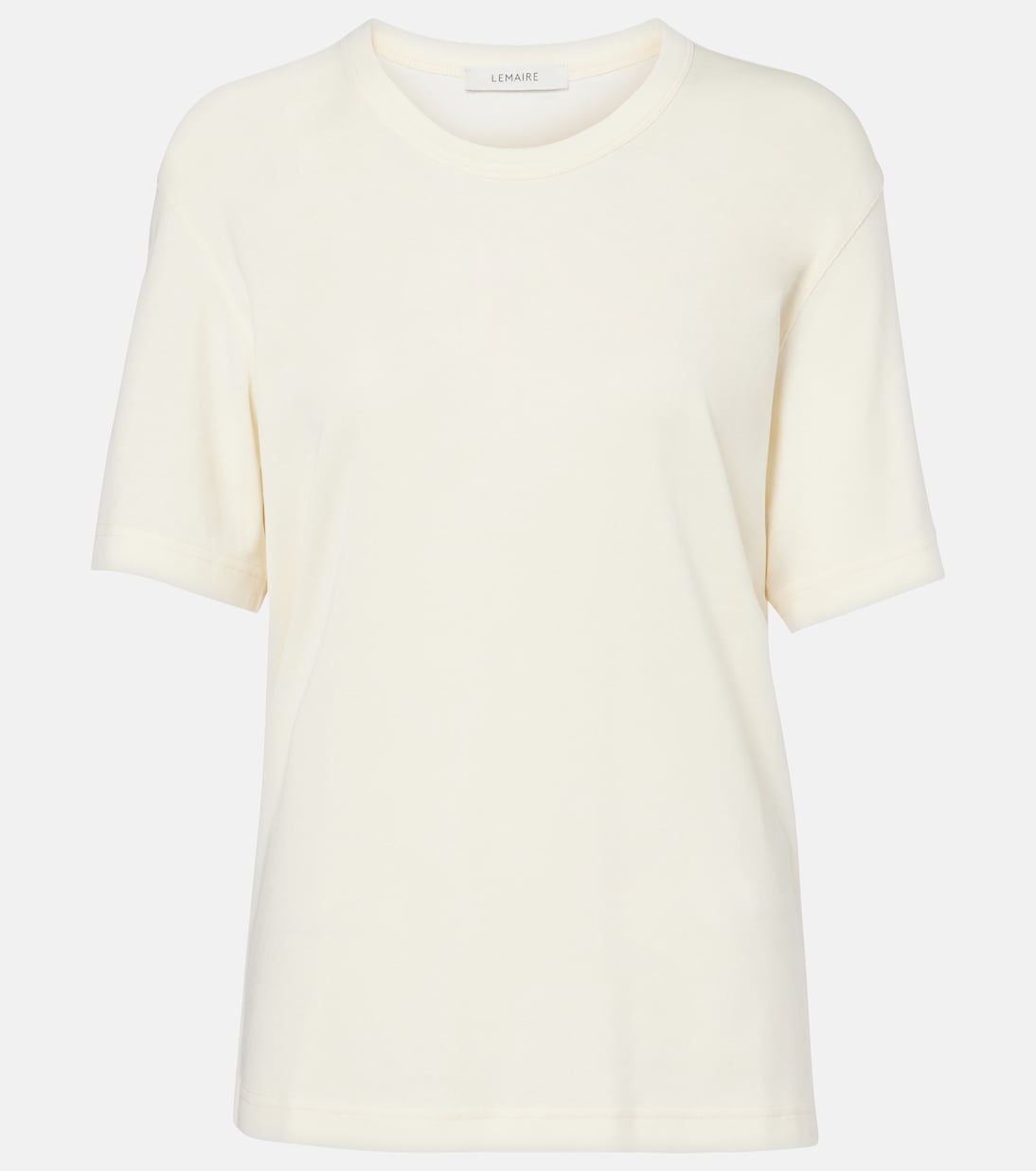 

Хлопковая футболка из джерси Lemaire, Light Cream
