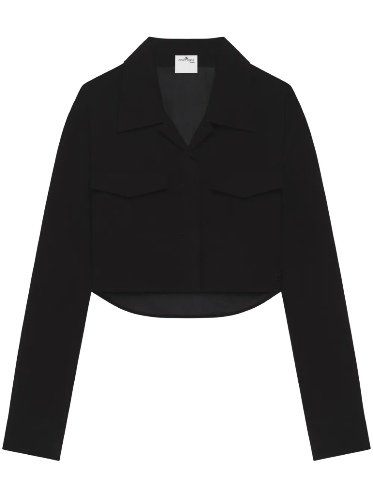 

Courrèges укороченная рубашка, черный