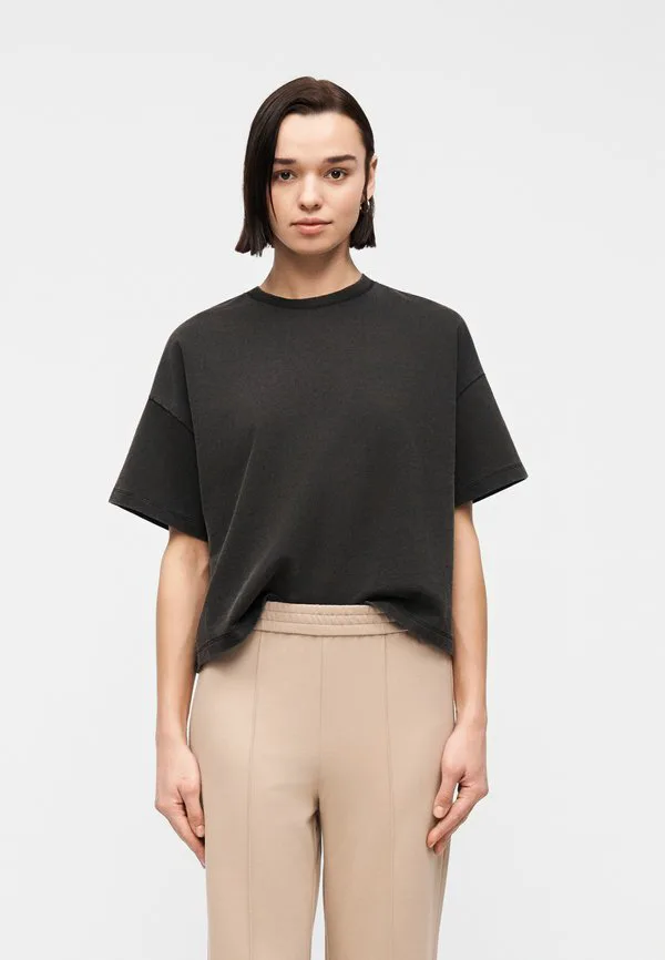 

Летняя базовая футболка pcchilli Pieces, Black Washed, Черный, Летняя базовая футболка pcchilli Pieces, Black Washed