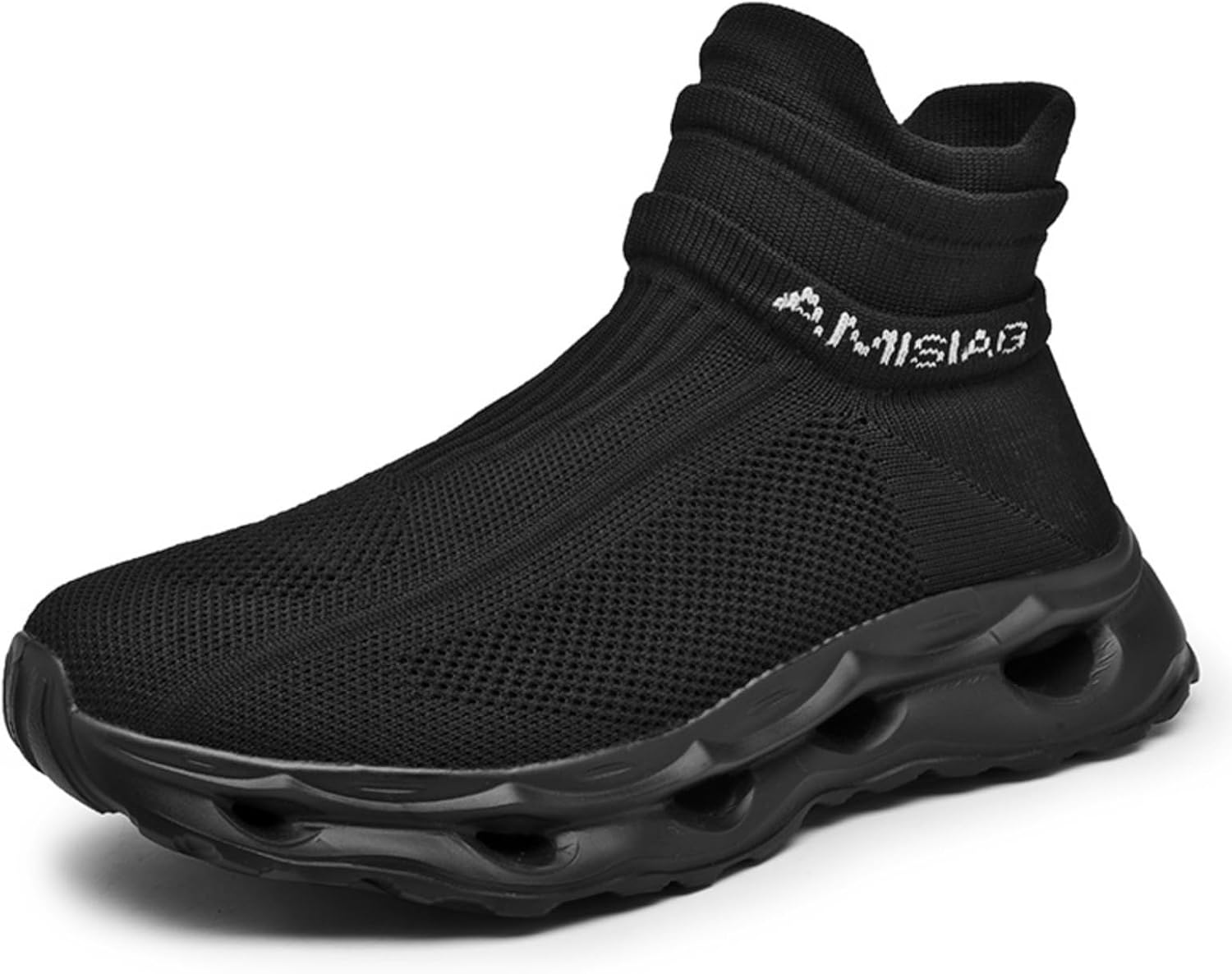 

Мужские кроссовки для бега, удобные, легкие, дышащие, с толстой и мягкой подошвой, с верхом из сетки, подходят для активного отдыха, спортзалов и вождения Houdbdol, черный