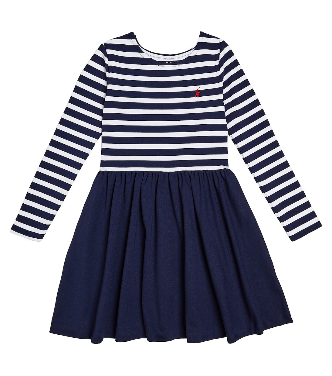 

Полосатое платье из джерси Polo Ralph Lauren Kids, мультиколор