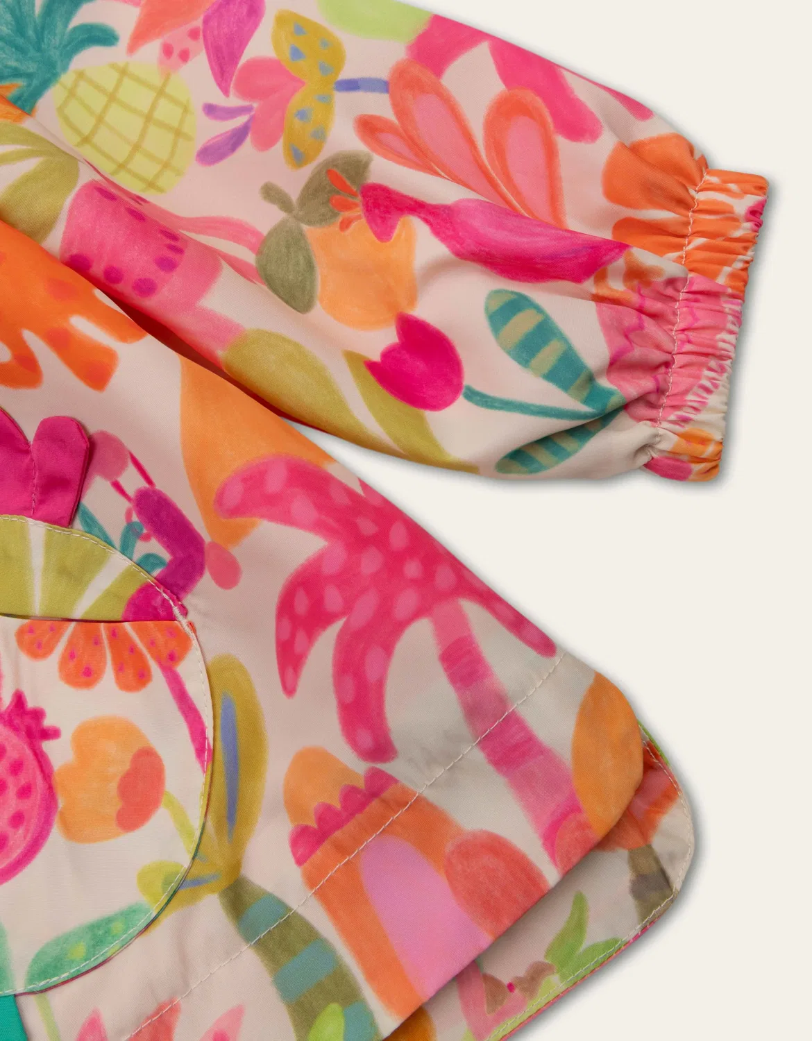 Стеганая куртка с карманами в форме граната, Oilily, бежевый — фото 2