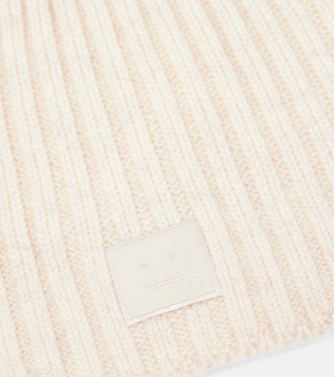 Шапочка из шерстяной пряжи с резинкой Acne Studios, Oatmeal Melange — фото 4