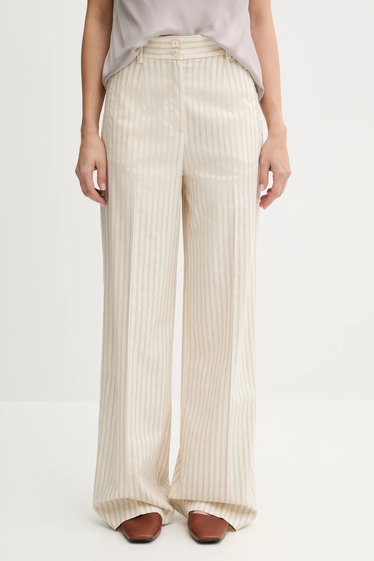 

Брюки с добавлением льна Sisley, бежевый