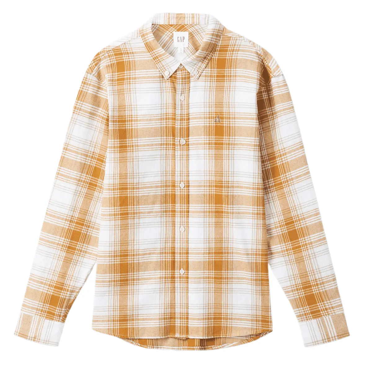

Рубашка унисекс GAP, Yellow White Patchwork