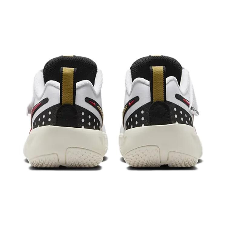 Баскетбольные кроссовки Air Zoom GT Cut 3 для детей PS Low-top белые/черные/античная бронза/университетский красный Nike, красный — фото 4