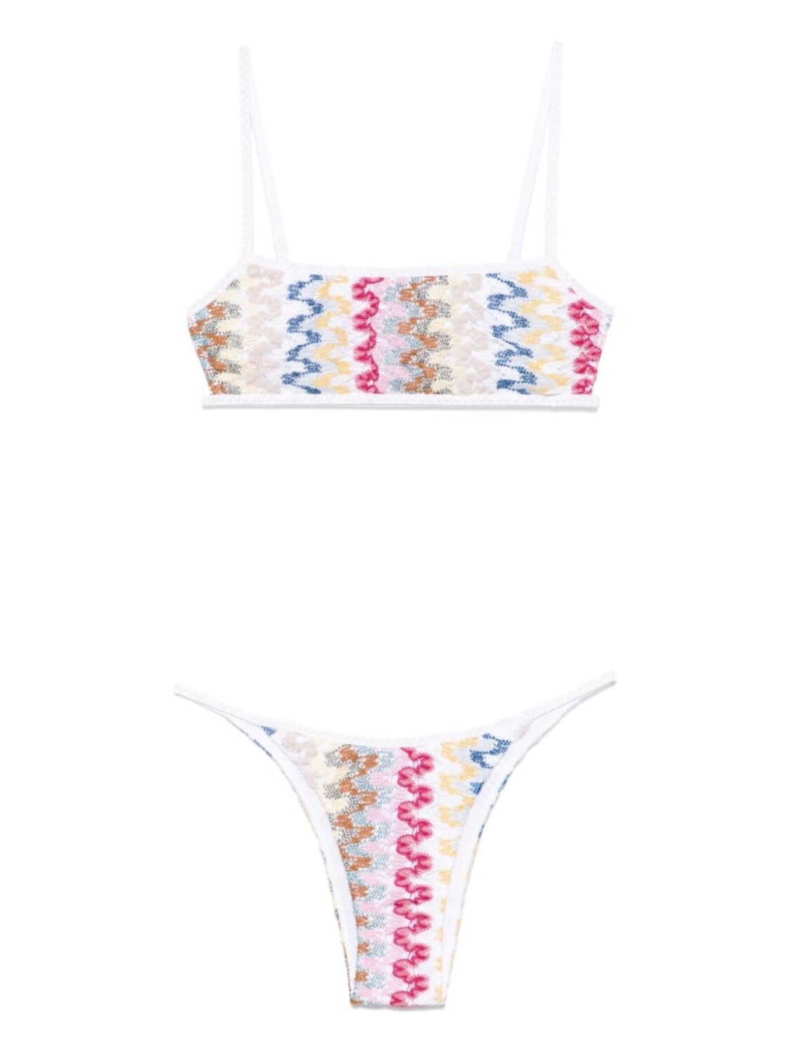 

Бикини с зигзагообразным узором Missoni, белый
