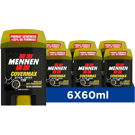 

Covermax Anti-Sweat для мужчин, 72 часа, широкий стик, без спирта Mennen