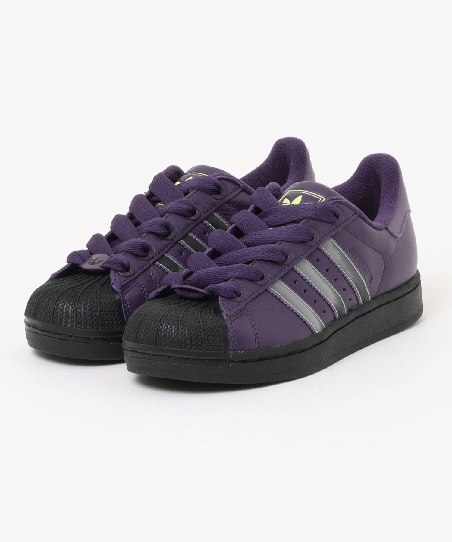 Унисекс кроссовки adidas SUPERSTAR II из натуральной кожи фиолетовые — фото 4