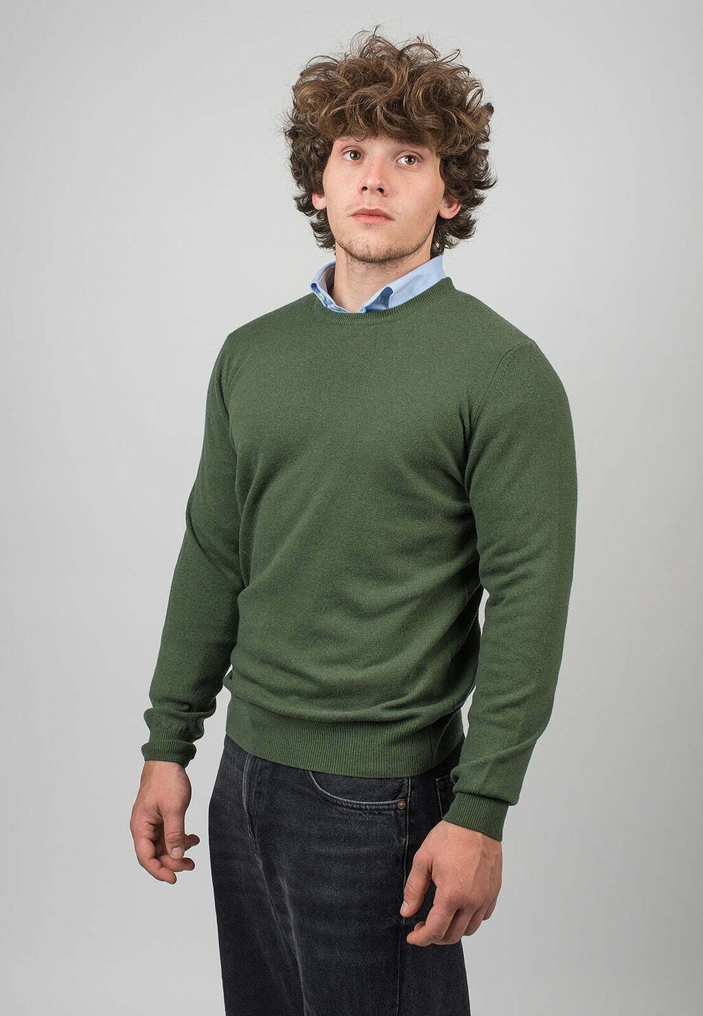 

Джемпер CREW NECK Dalle Piane Cashmere, хаки