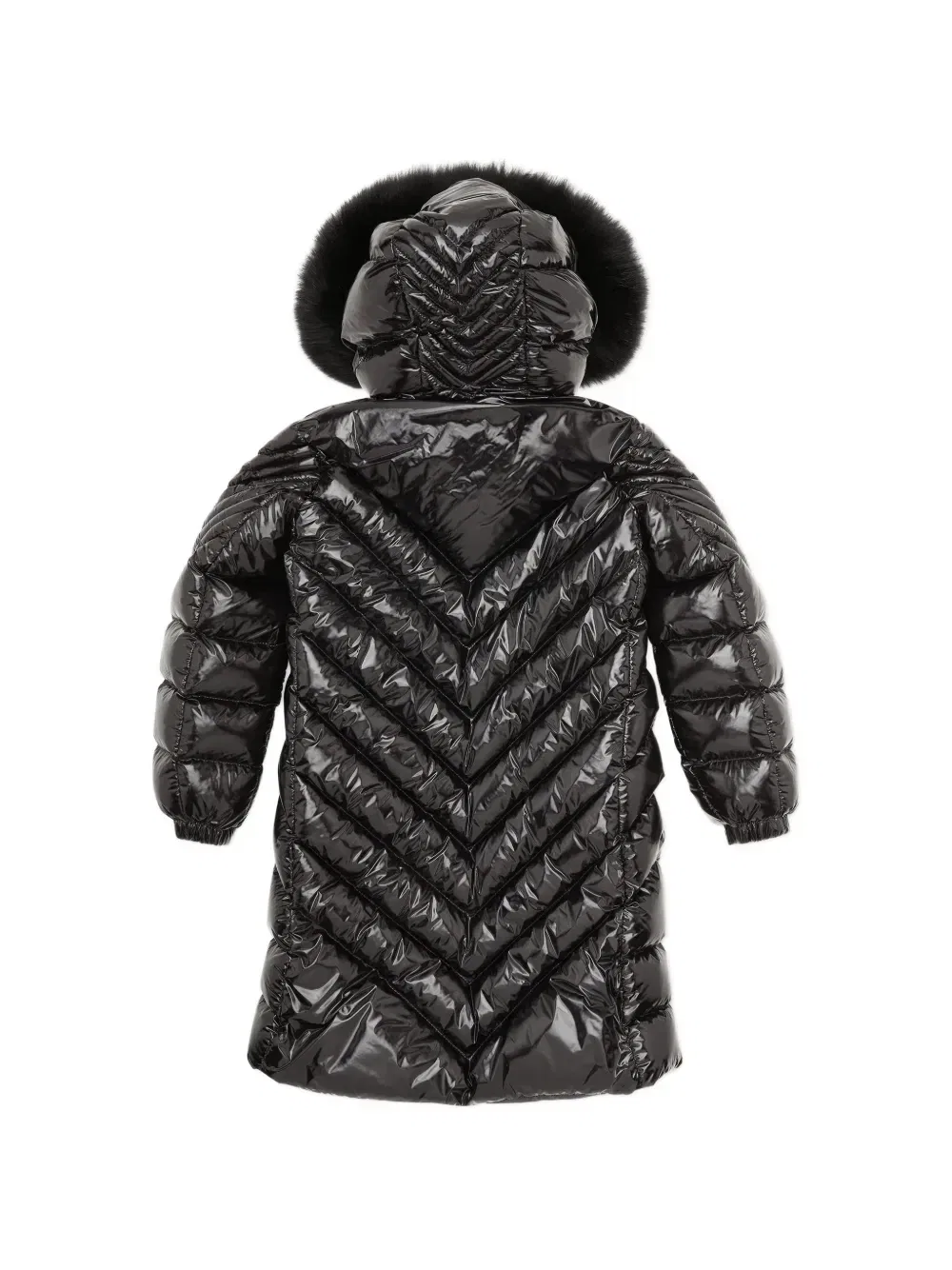 Пуховик Philipp Plein Junior, черный — фото 2
