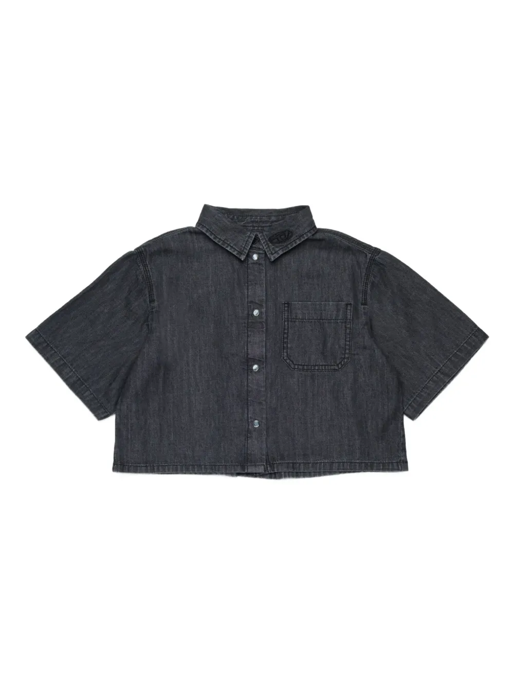 Рубашка CINNIX с вышитым логотипом Diesel Kids, серый