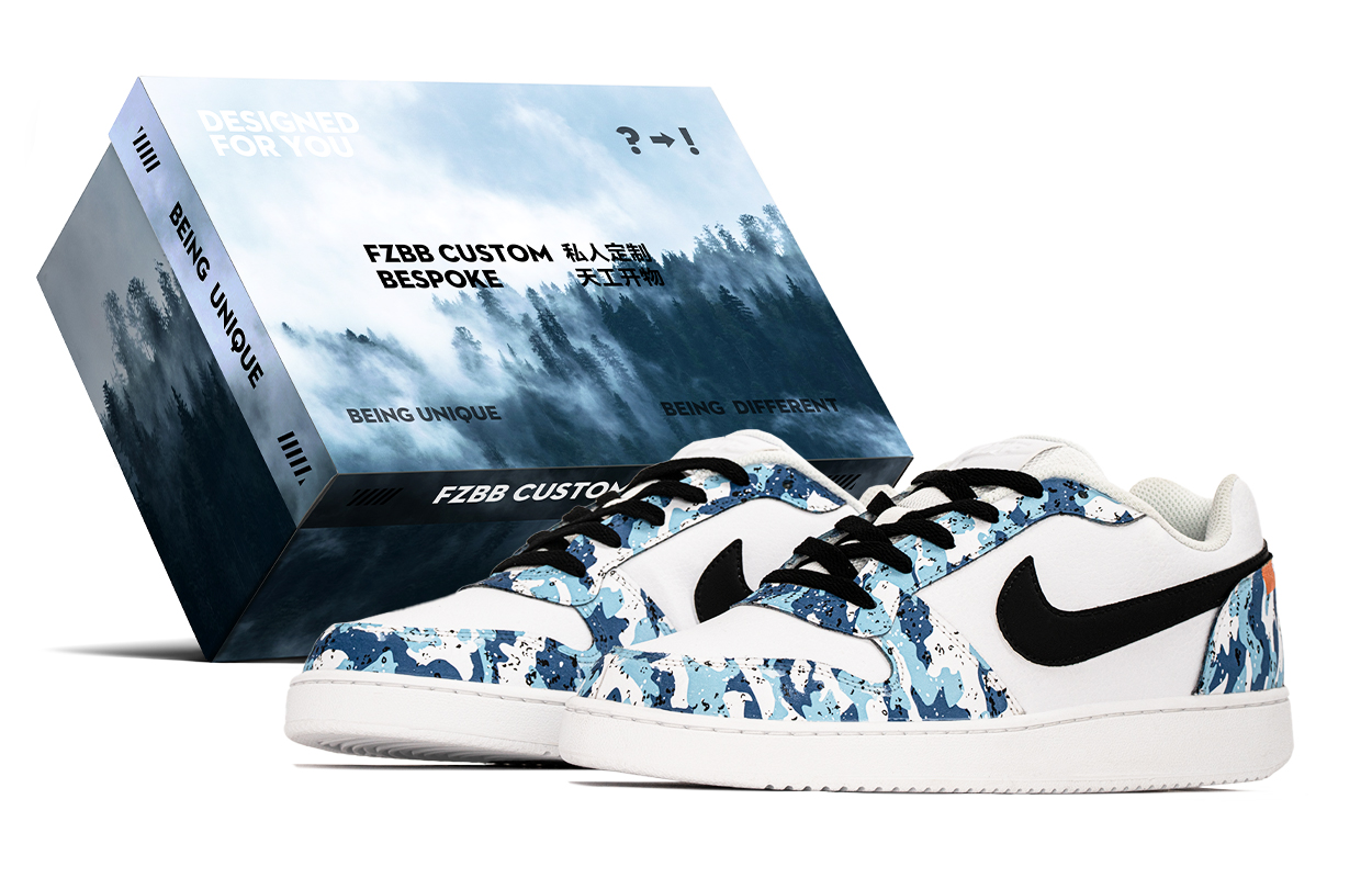 

Nike Износостойкие дышащие низкие кроссовки для скейтбординга EBERNON, мужские, черно-белые