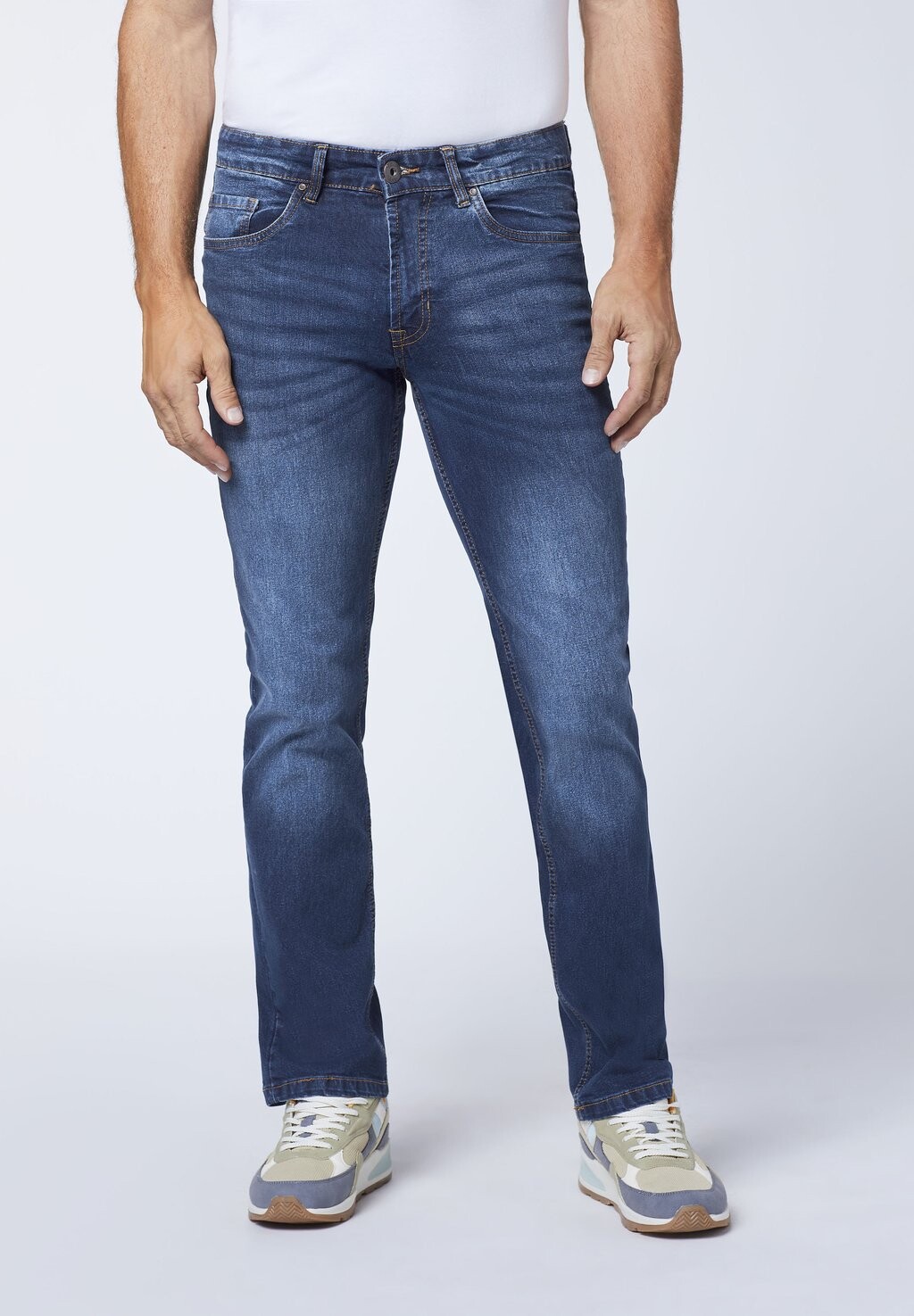 

Джинсы прямого кроя Oklahoma Jeans, темно-синие