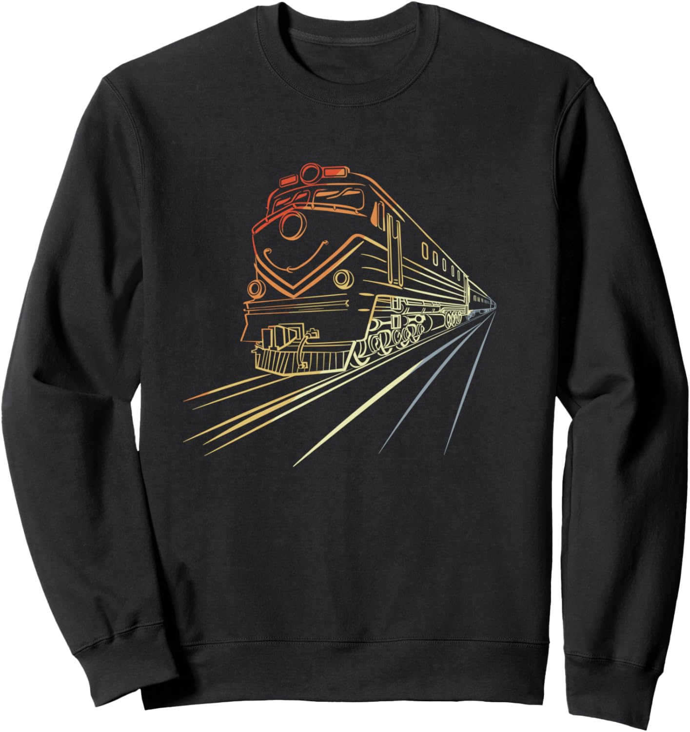 

Винтажная толстовка с рисунком на железную дорогу Railway Shirt And Gift, черный