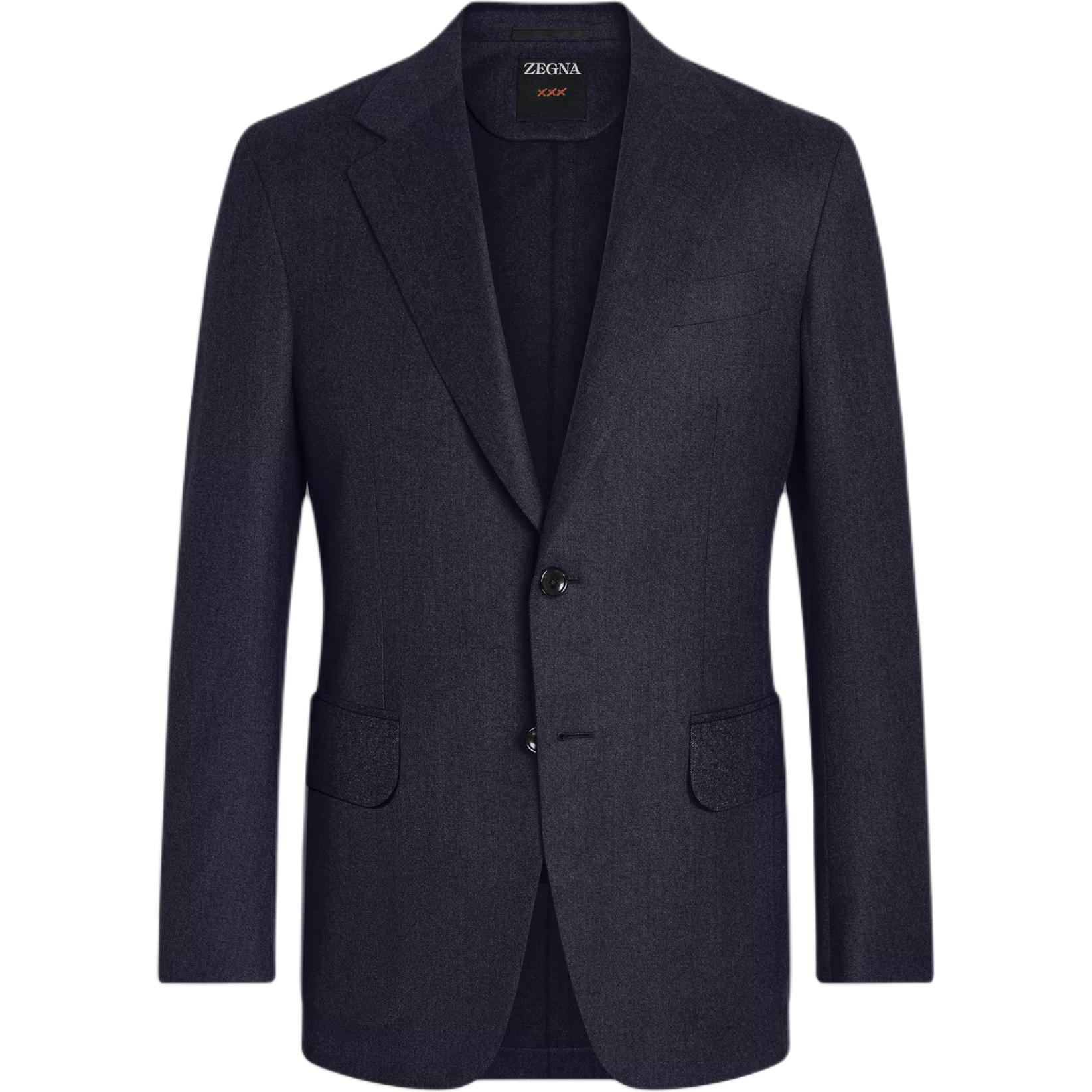 

Ermenegildo Zegna Однобортный шерстяной пиджак Zegna, Marine Blue