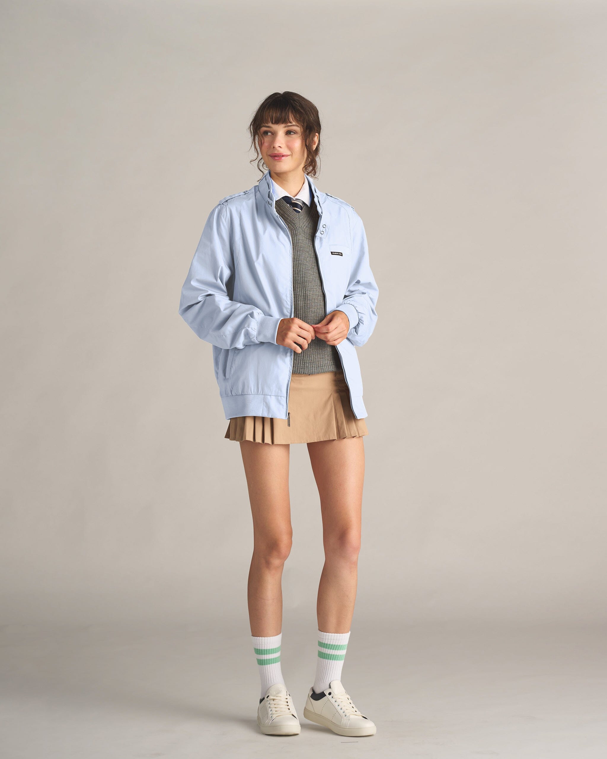 

Женская классическая куртка Iconic Racer Oversize Members Only, цвет dusty sky