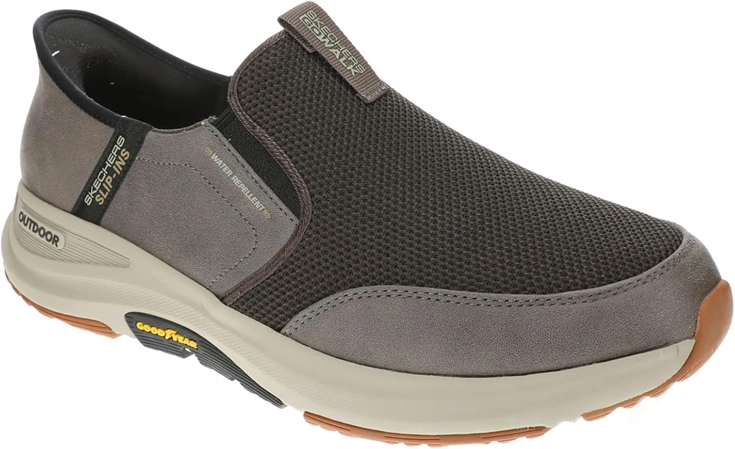 Мужские слипоны Skechers Hands Free Go Walk Outdoor Andes II, коричневый