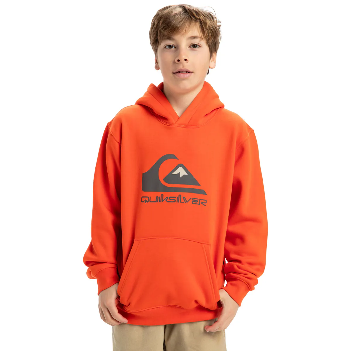 

Детская толстовка с большим логотипом Quiksilver, оранжевый