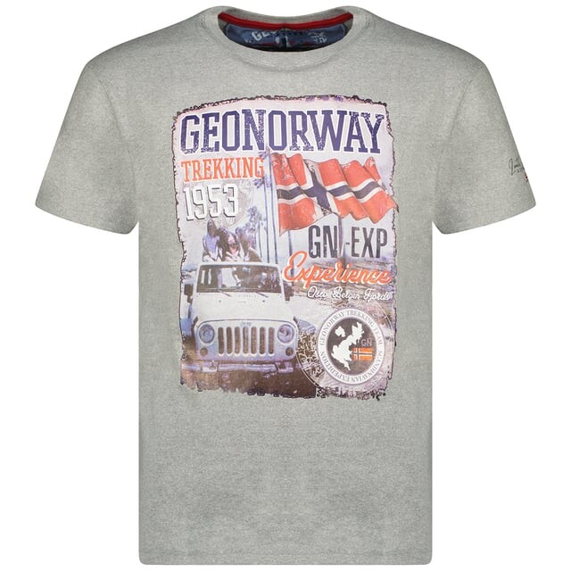 

Футболка Jalibu с короткими рукавами Geographical Norway, серый