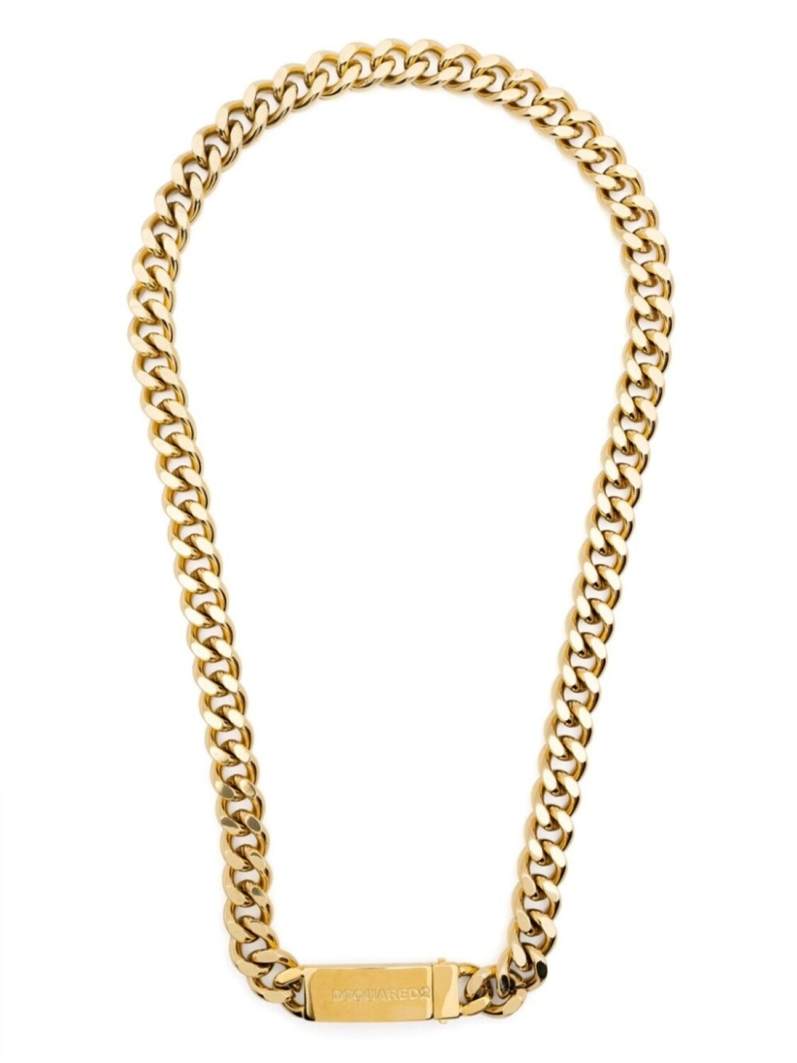 

Колье с логотипом Dsquared2, золотой