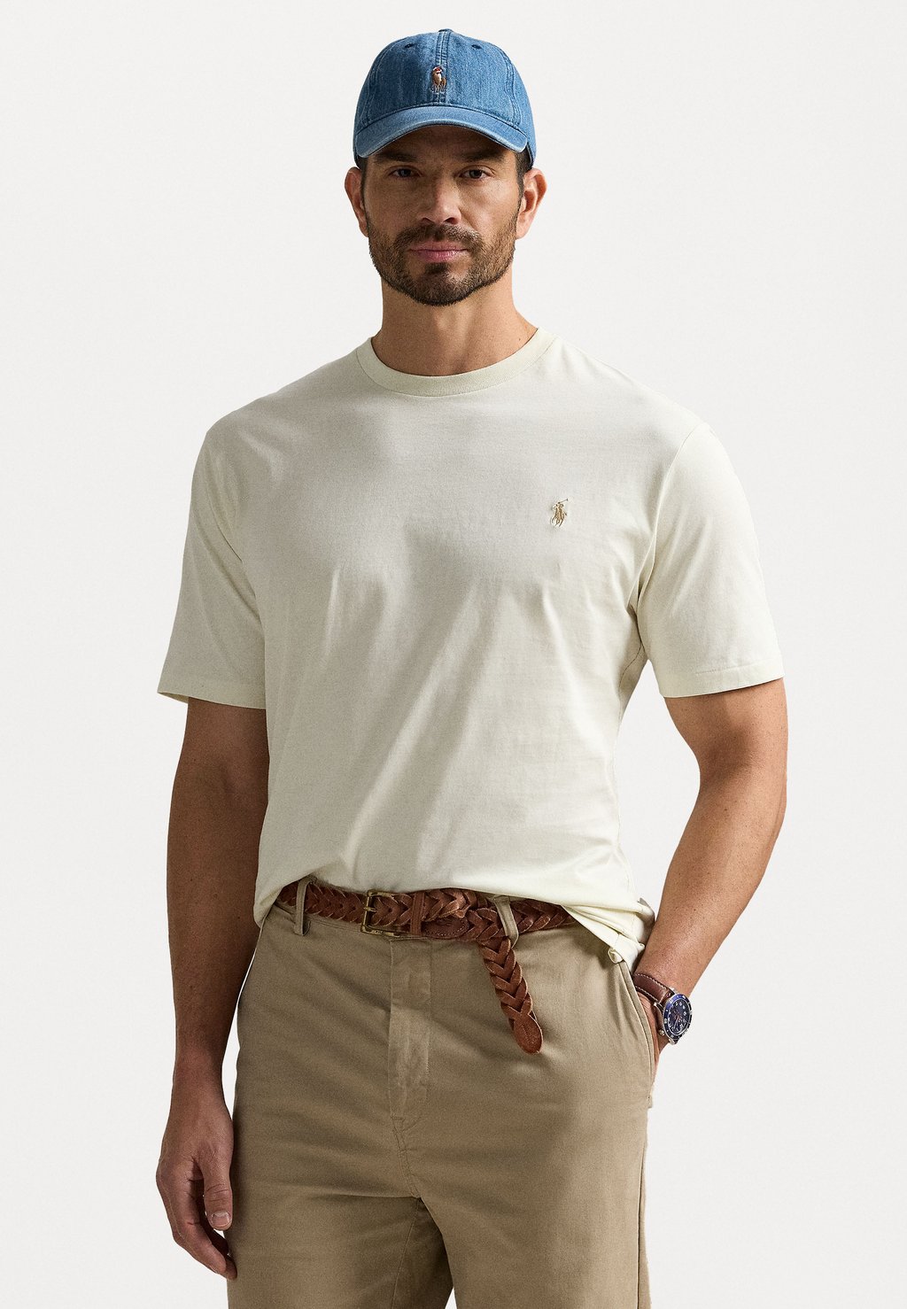 

Базовая футболка Polo Ralph Lauren Big & Tall, кремовый