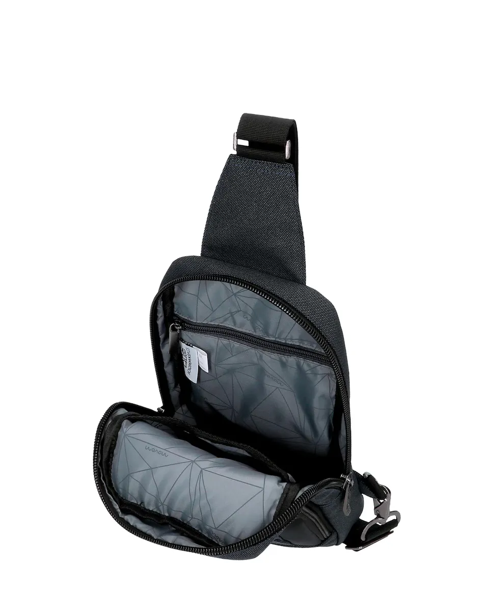 

Мужская темно-синяя сумка через плечо Movom Trimmed, синий