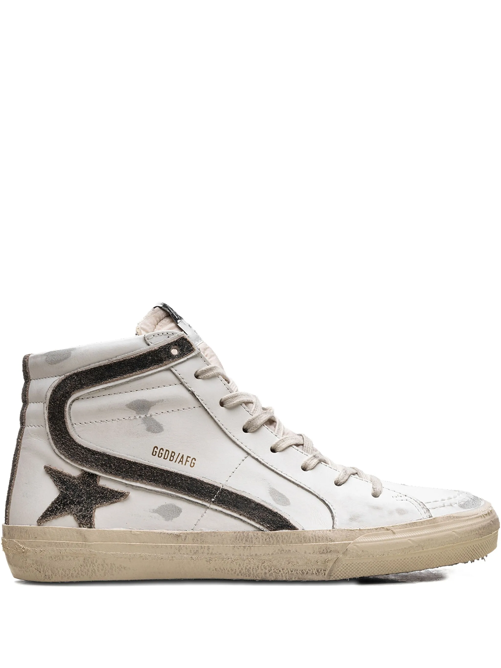 Скользящие кожаные кроссовки Golden Goose, белый — фото 2