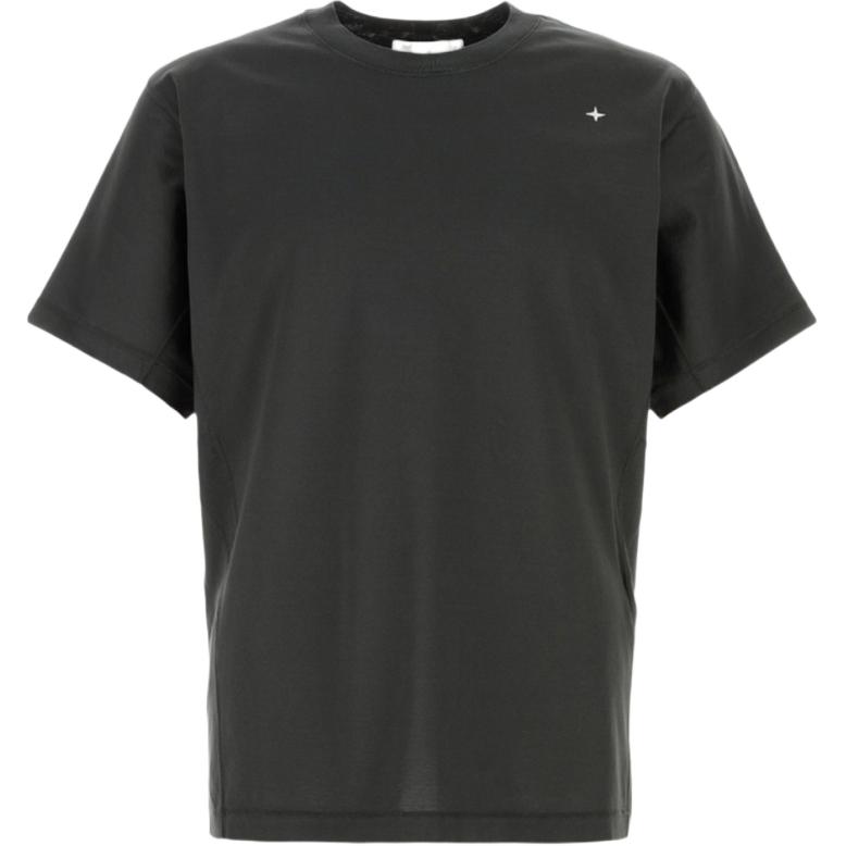 

Stone Island Мужская футболка с круглым вырезом, угольно-серого цвета