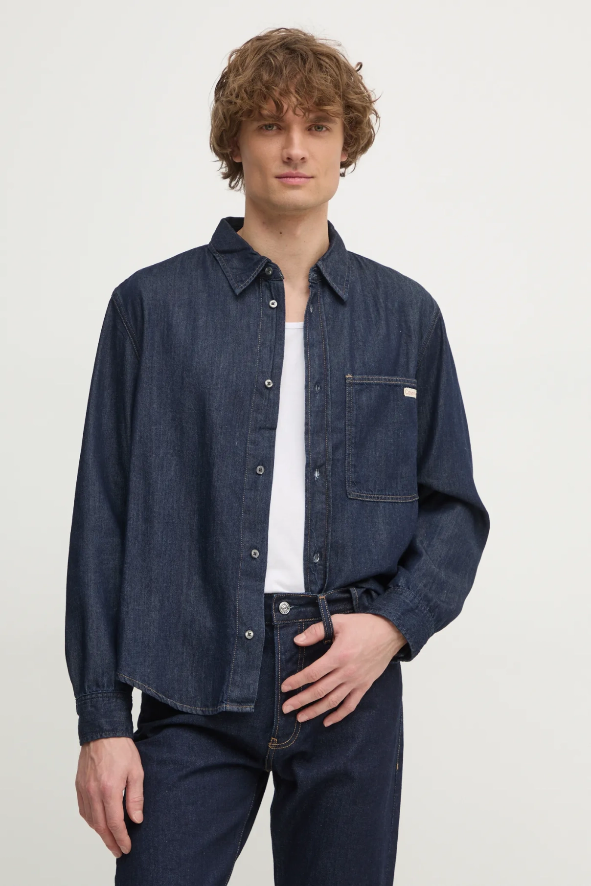 

Рубашка Calvin Klein Jeans, темно-синий