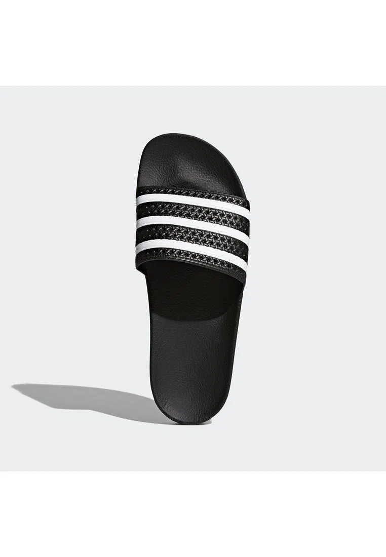 Шлепанцы, спортивные, Adilette, Adidas, белый/черный — фото 2