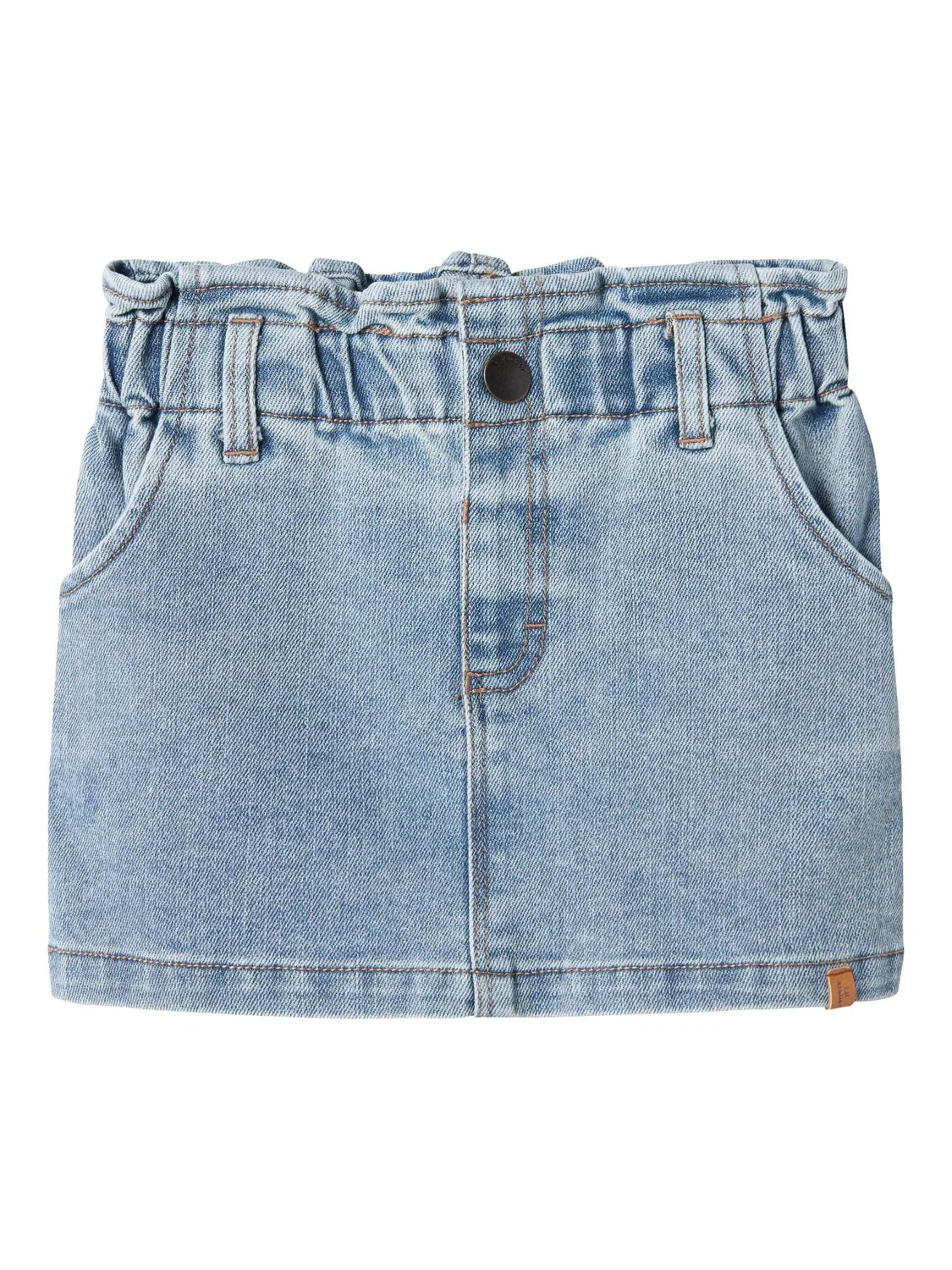Джинсовая юбка с потертостями, Name it, medium blue denim
