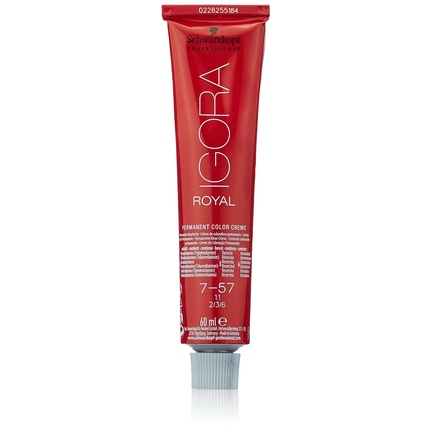 

Краска для волос Schwarzkopf 7-57, 60 мл, 6 шт. в упаковке, Igora Royal