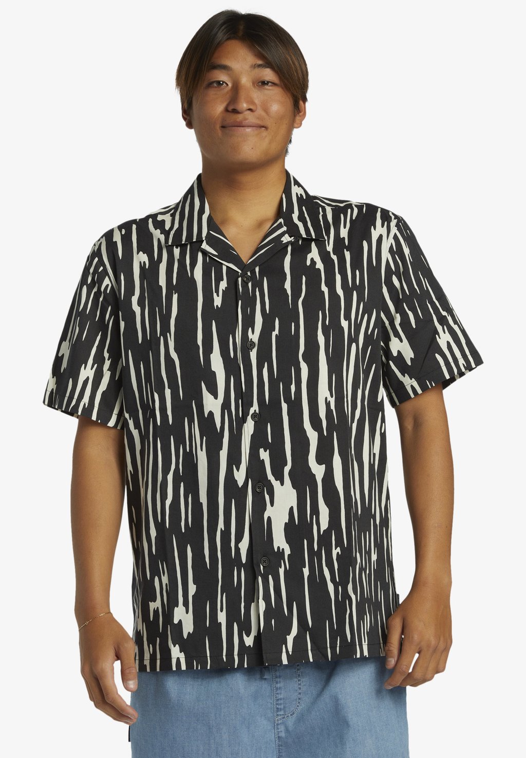 

Рубашка RIPPLES DNA ISLAND KURZÄRMLIGES Quiksilver, черный