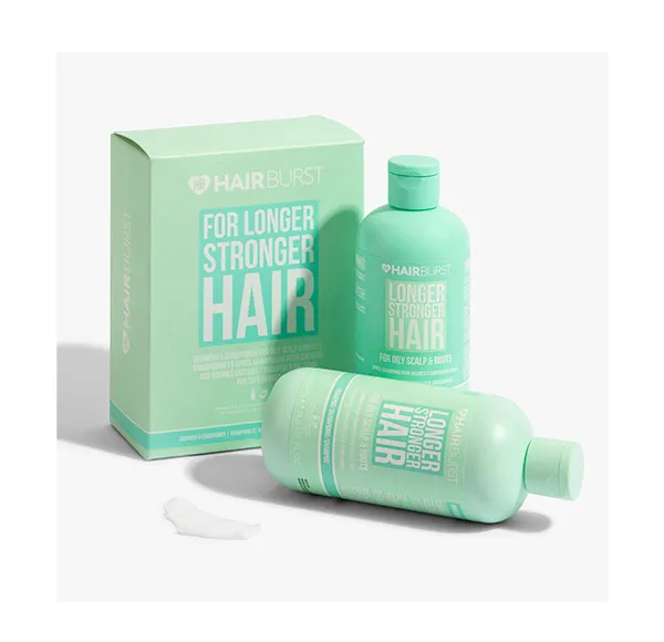 Пакет шампуня и кондиционера для жирных волос For Longer Stronger Hair Hairburst, 350 ml — фото 2