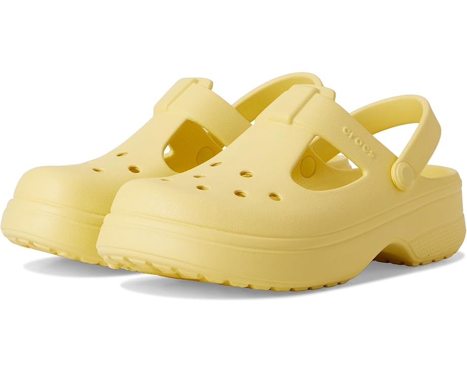 

Сабо Crocs Kids Classic Mary Jane Clogs, цвет Daylily
