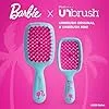 Набор расчесок для распутывания волос UNbrush Barbie - уникальный, синий. Fhi Heat, Blue — фото 3