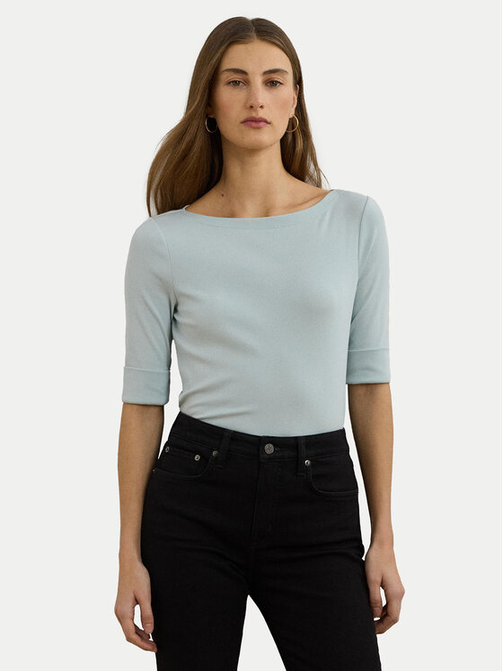 

Облегающая блузка 200654963187 Lauren Ralph Lauren, голубой