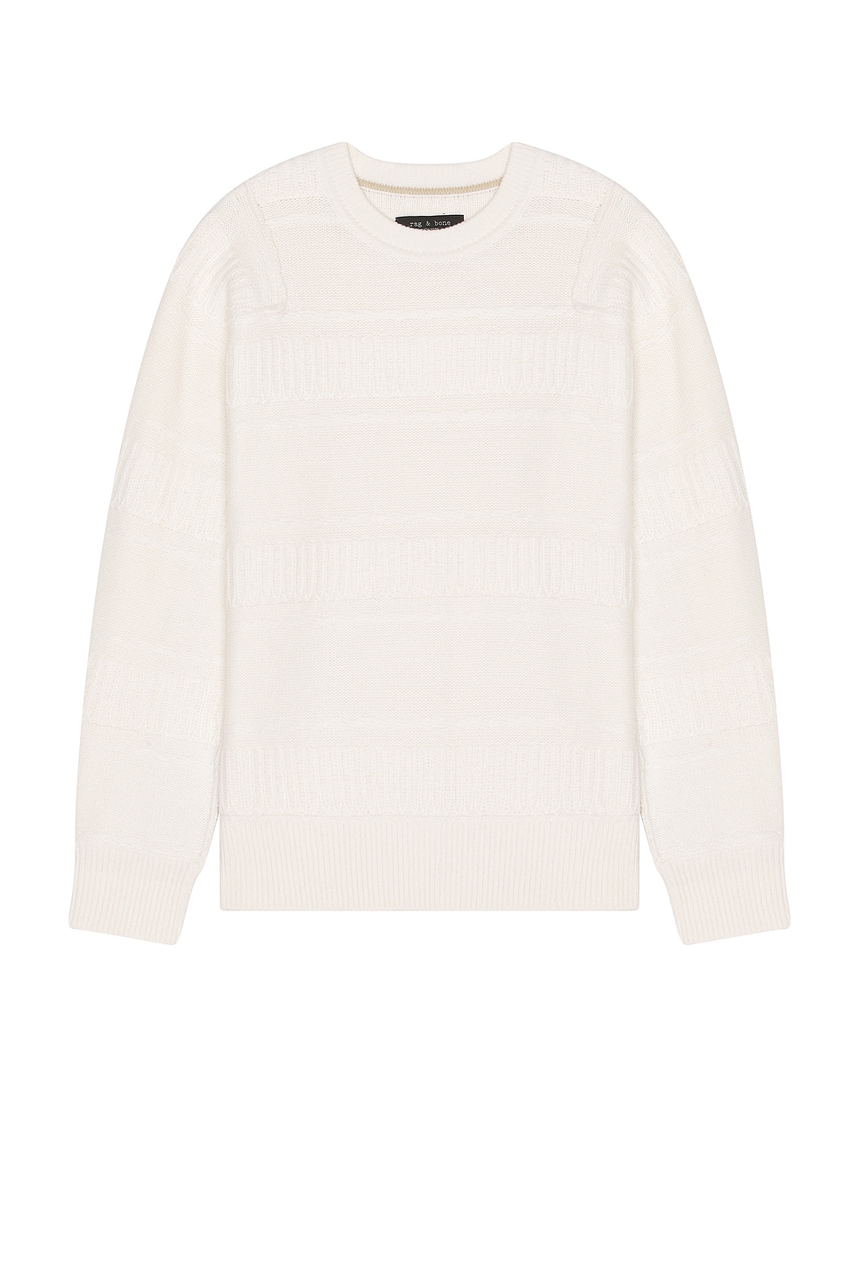 

Шерстяной свитер Colton с круглым вырезом Rag & Bone, слоновая кость