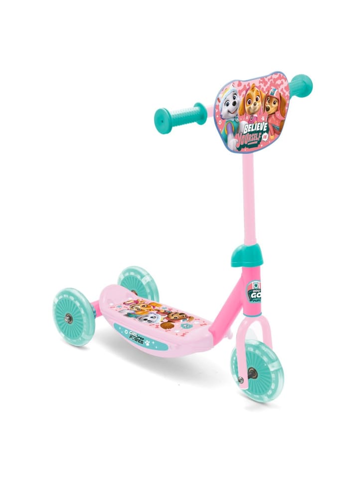 

Трехколесный детский самокат - безопасное и веселое развлечение для девочек Paw Patrol