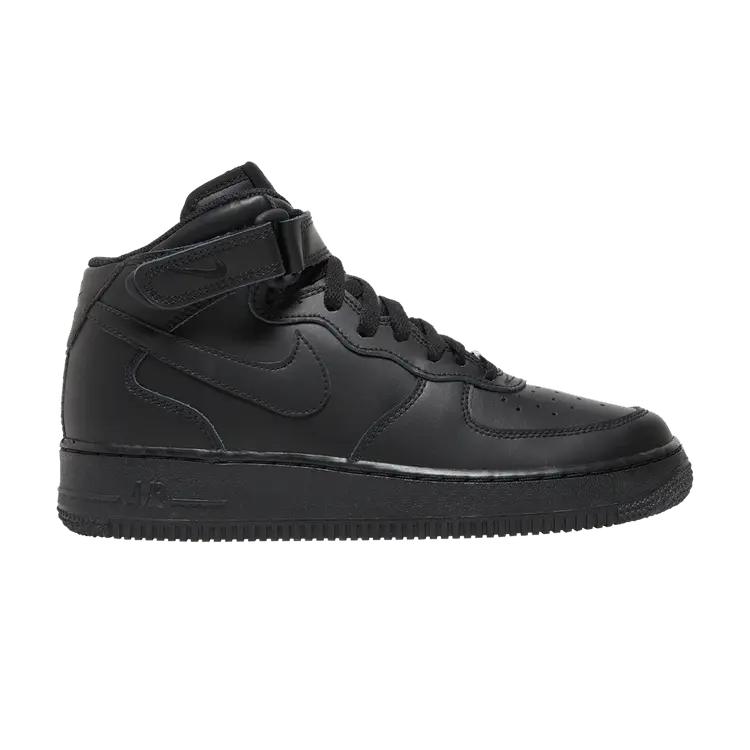 

Кроссовки Nike Air Force 1 Mid GS 'Black', черный