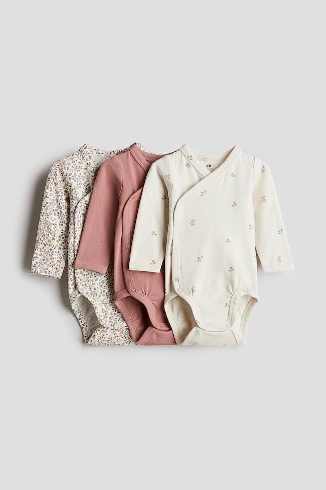 

Упаковка из 3-х боди-оберток H&M, мультиколор